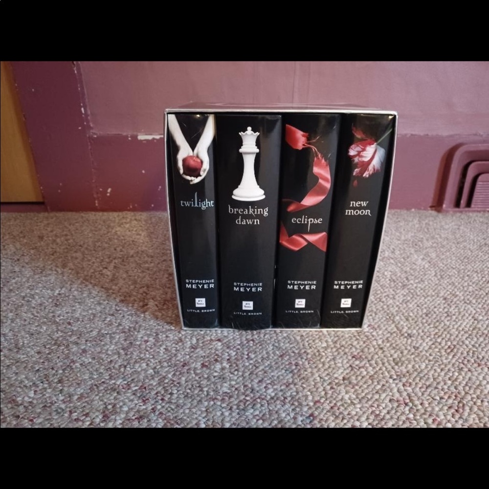 Twilight books perfect condition and matching notebooks for each book.